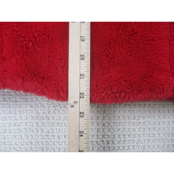 GB Girls Jacket Youth XL 14/16 Red Fleece Open Fuzzy Polyester Pockets Coat - Picture 16 of 16